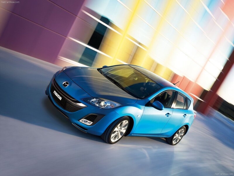 Blue Mazda3 Hatchback