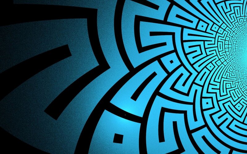 Blue Maze Tunnel