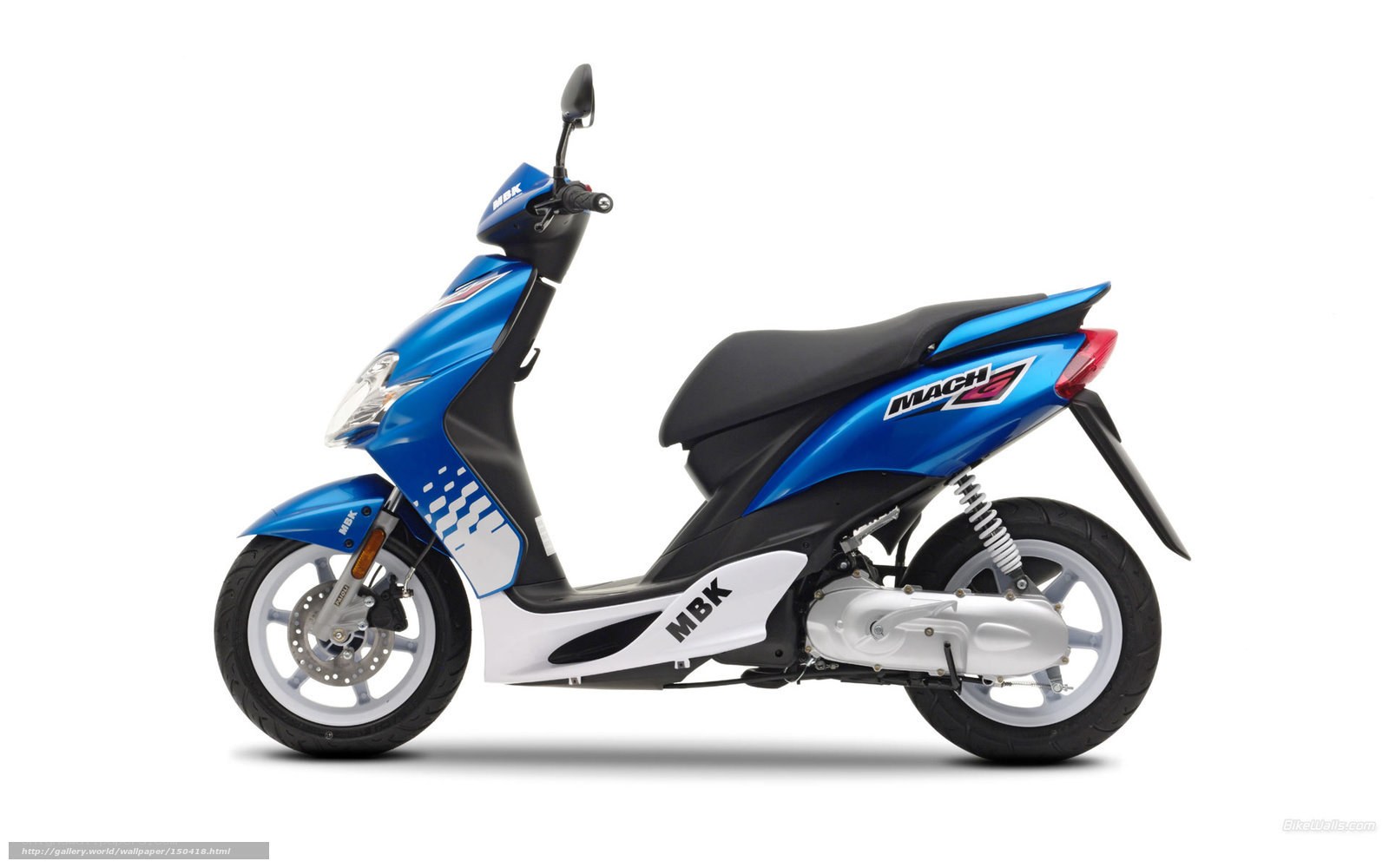 Blue MBK Mach 3 scooter