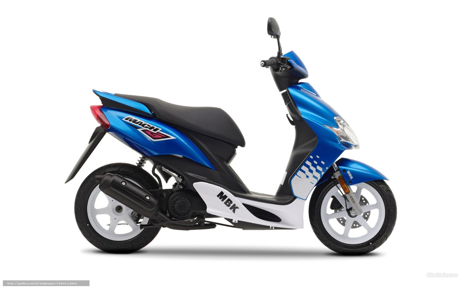 Blue MBK Mach 5 scooter