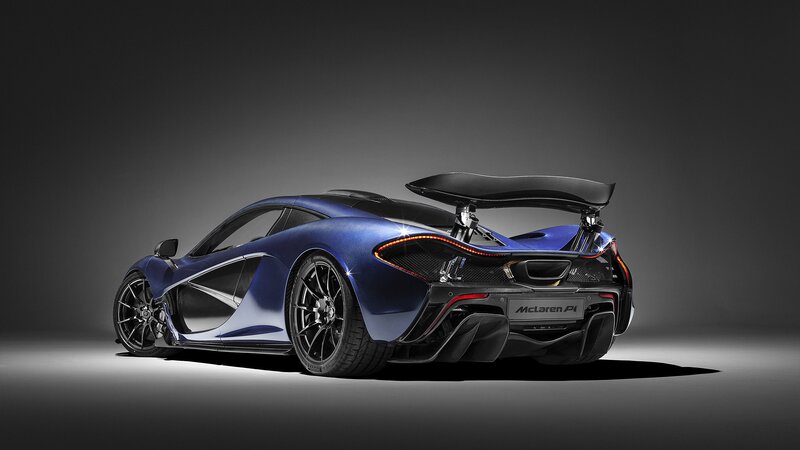 Blue McLaren P1 Car — Dramatic