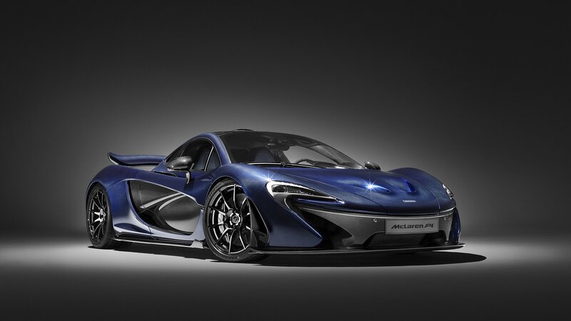 Blue McLaren P1 Car