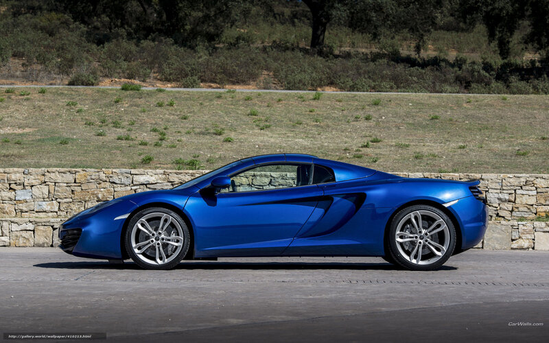 blue mclaren sports car