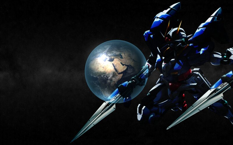 Blue Mecha Robot — Black