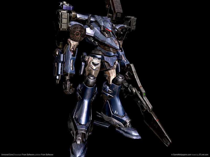 blue mecha robot standing