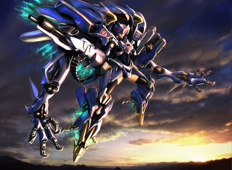 Blue Mecha Robot