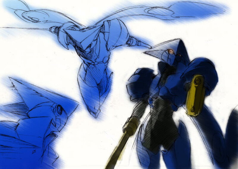 Blue Mechs in Motion