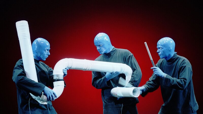 Blue Men with Pipes Performance