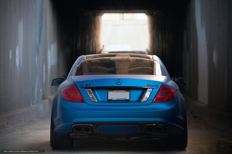 Blue Mercedes-AMG CL63