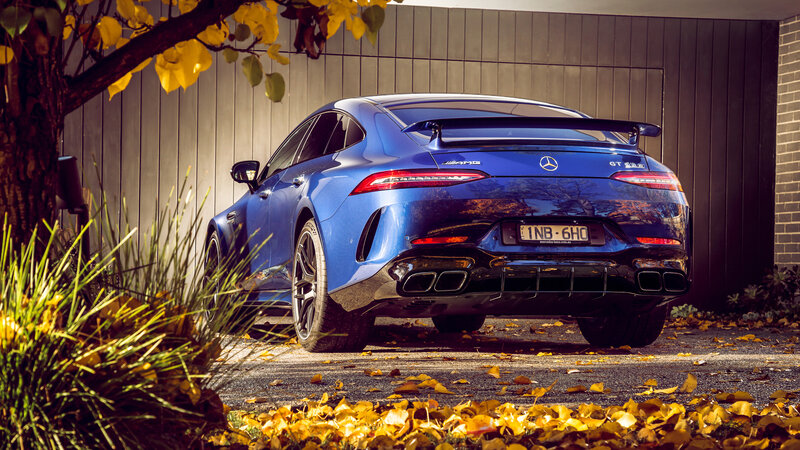 Blue Mercedes-AMG GT 63 S