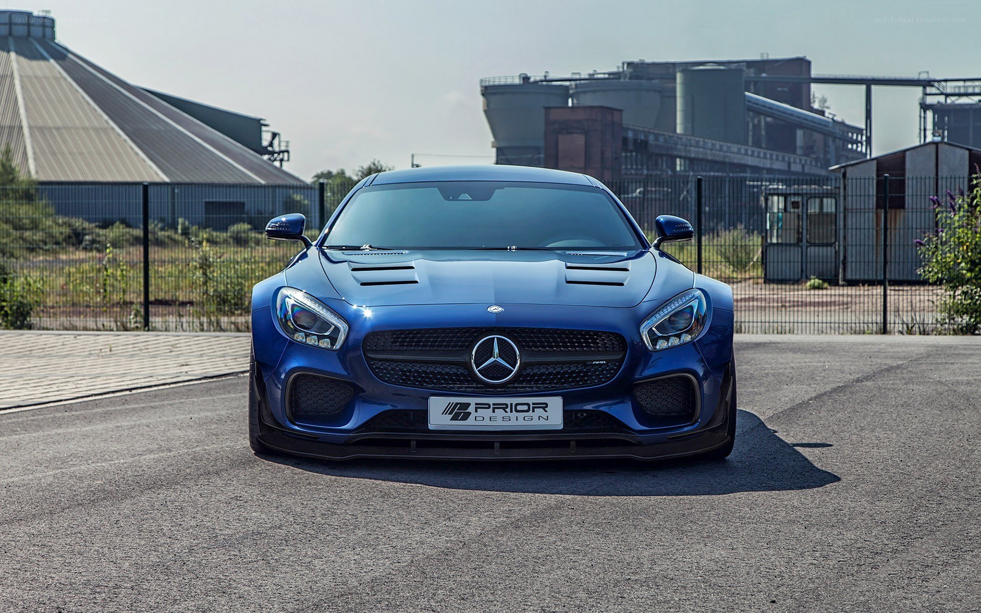 Blue Mercedes-AMG GT R