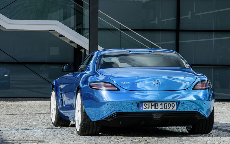 Blue Mercedes-amg Sls