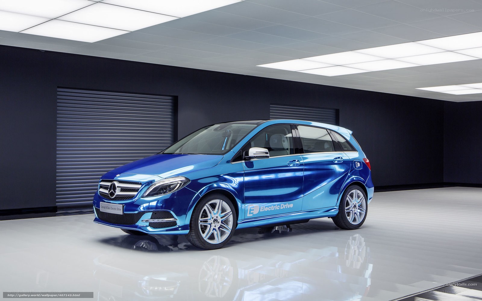 Blue Mercedes-Benz B-Class Electric