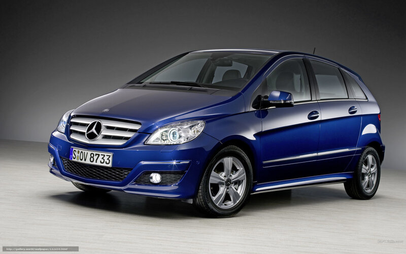 Blue Mercedes-benz B-class — Neutral