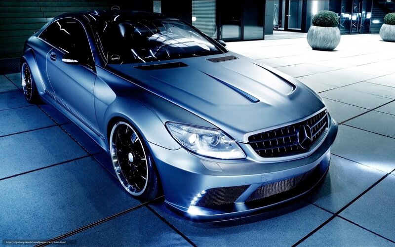 blue mercedes-benz coupe