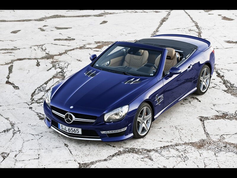 Blue Mercedes-benz Sl550 — Dramatic