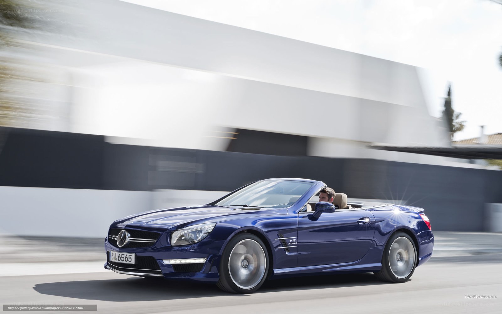 blue mercedes-benz sl63 amg