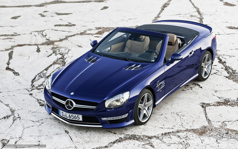 blue mercedes-benz sl65 amg