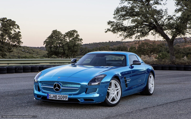 Blue Mercedes-benz Sports Car — Serene