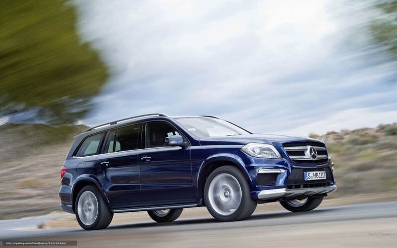 blue mercedes suv in motion