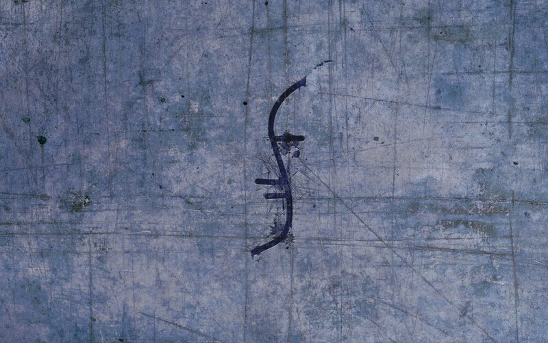 Blue Metal Surface