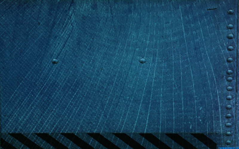 blue metal surface with rivets