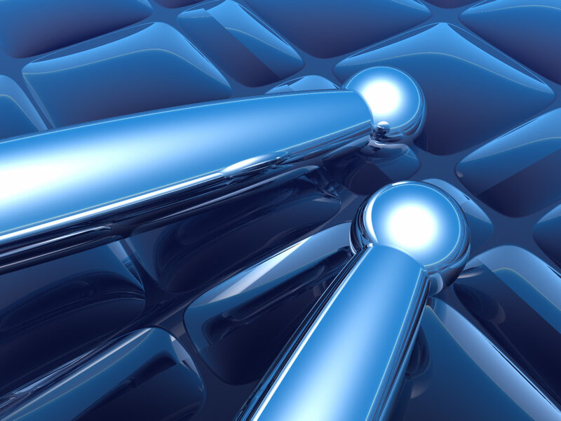 blue metallic abstract design