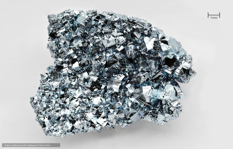 blue metallic crystal cluster