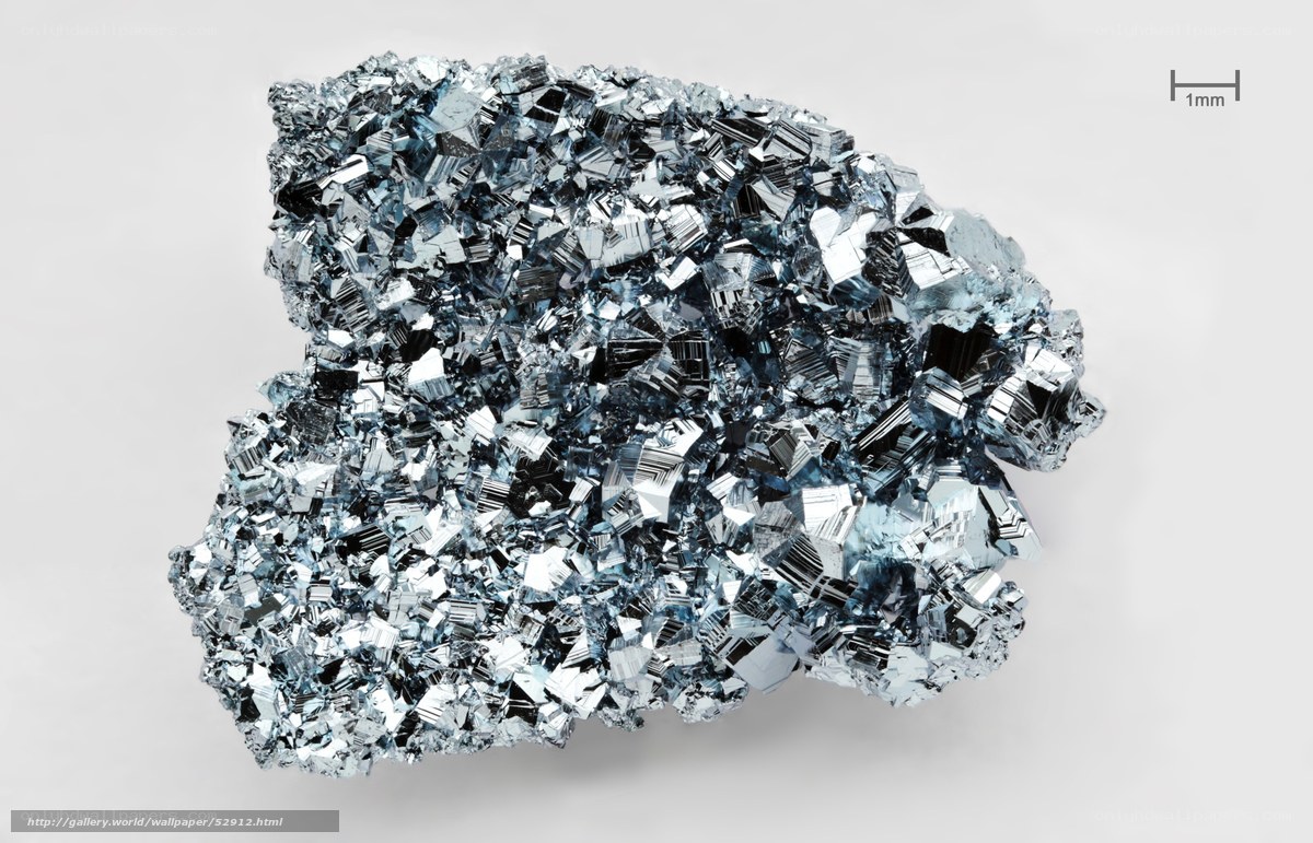 blue metallic crystal cluster