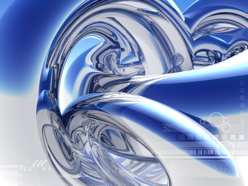 Blue Metallic Swirl — Futuristic