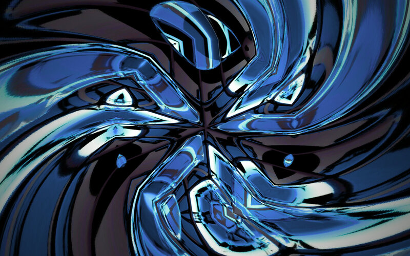 Blue Metallic Swirl