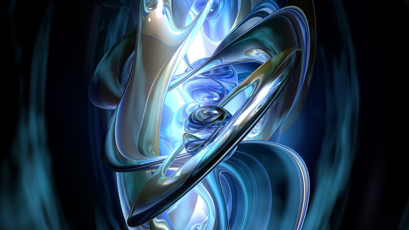 Blue Metallic Swirls