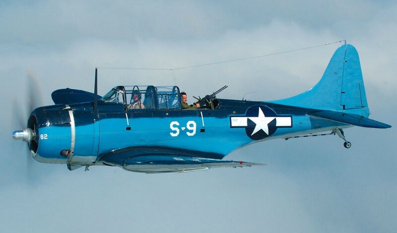 Blue Military Aircraft — Calm, Photograph