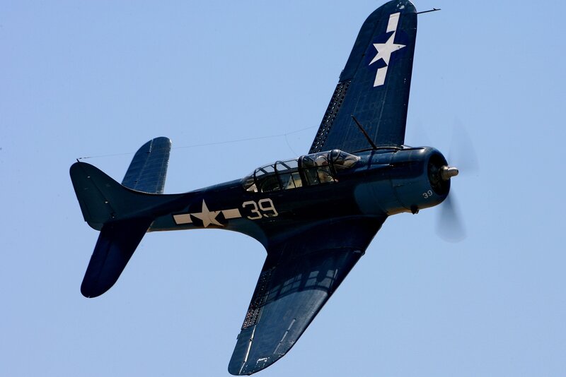 Blue Military Aircraft — Clear