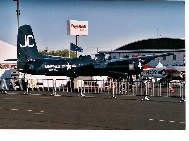 Blue Military Aircraft — Outdoor