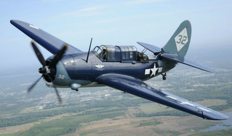 Blue Military Airplane — Calm
