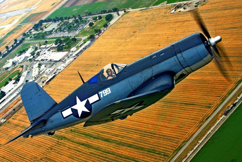 Blue Military Airplane — Dynamic, Afternoon