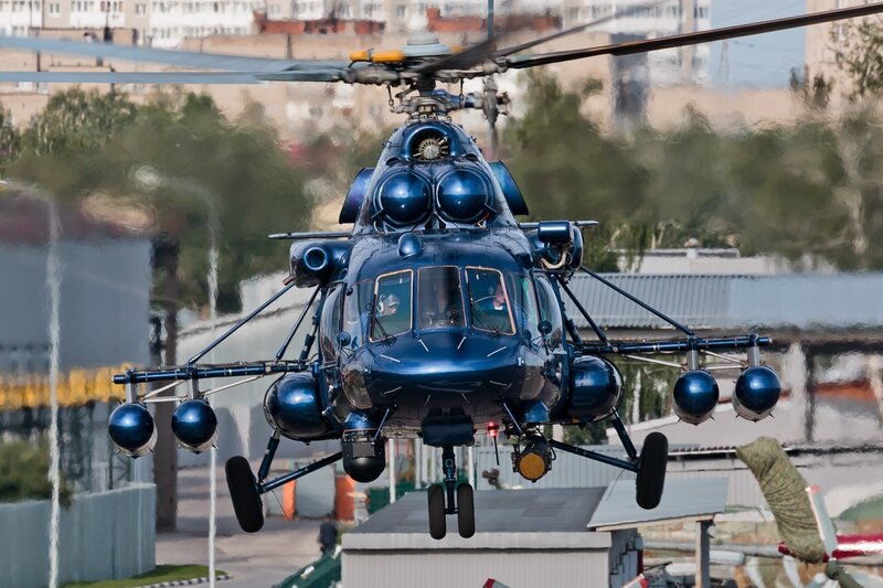 Blue Military Helicopter — Dynamic