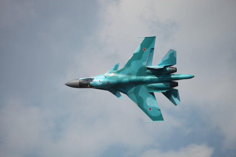 Blue Military Jet — Dynamic