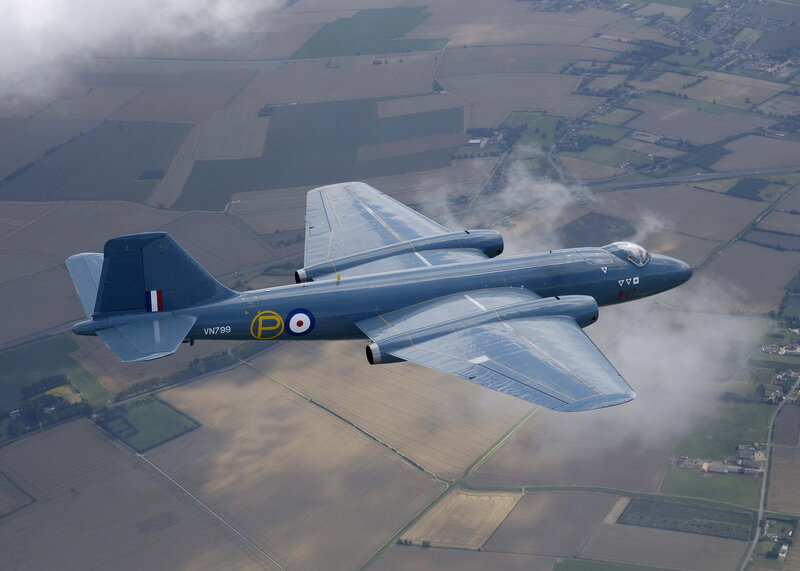 Blue Military Jet — Gray