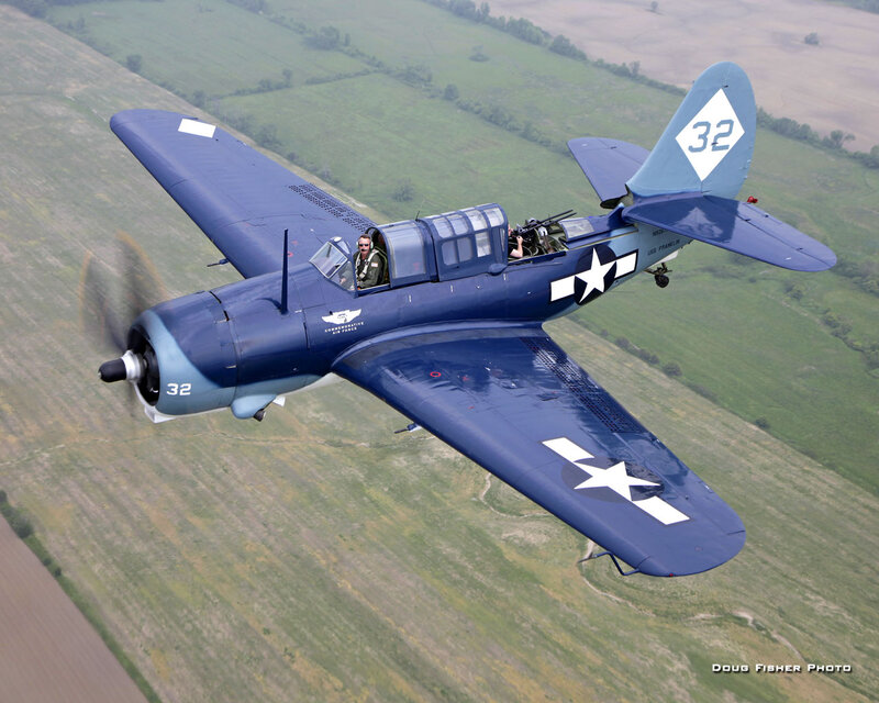 Blue Military Plane — Dynamic, Afternoon