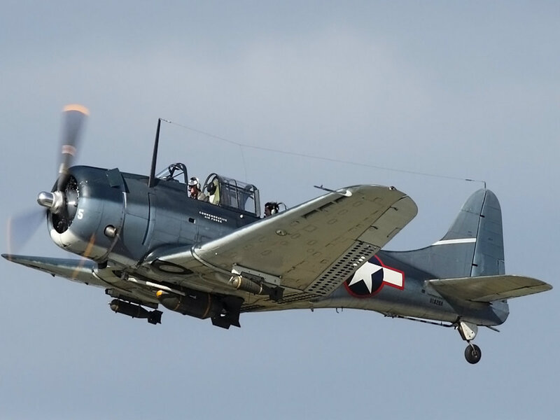 Blue Military Plane — Gray
