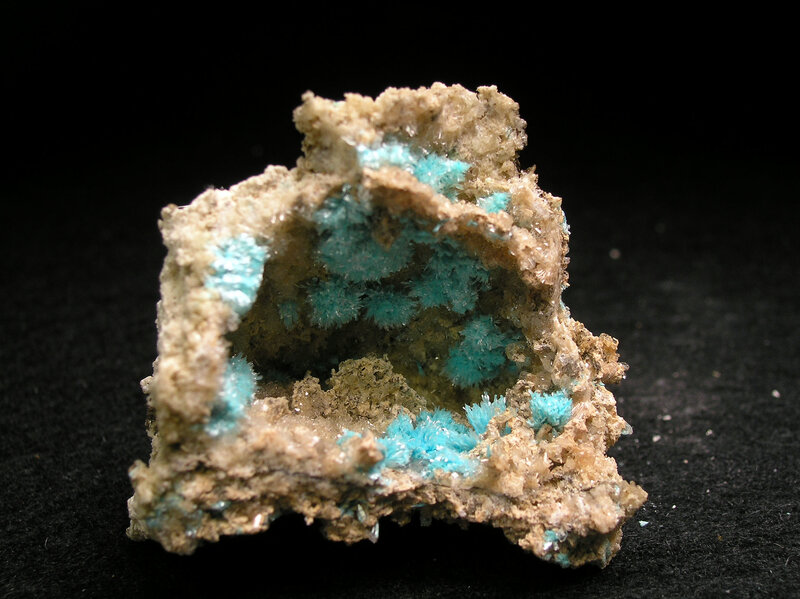 Blue Mineral Crystals