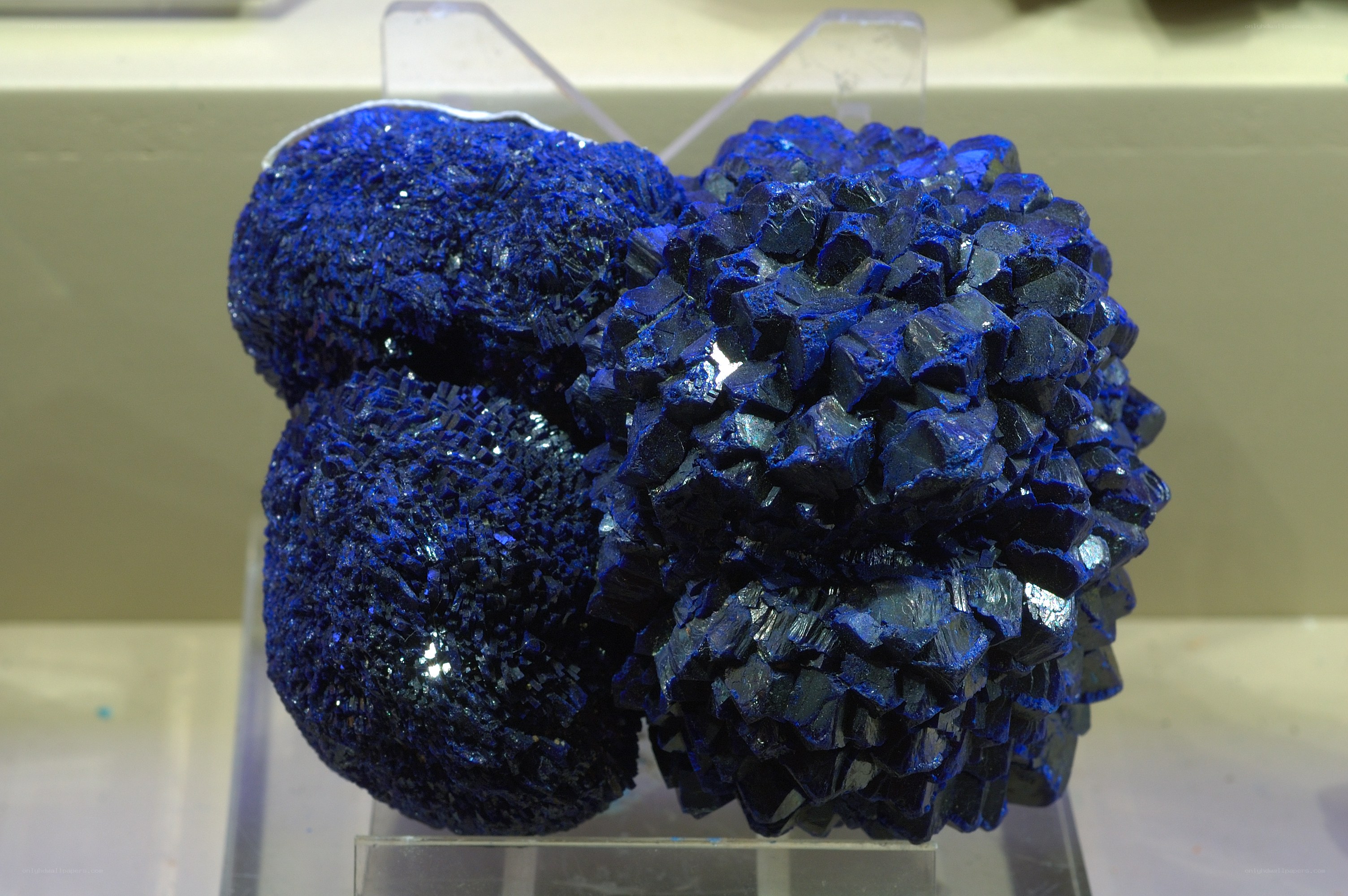 blue mineral specimen