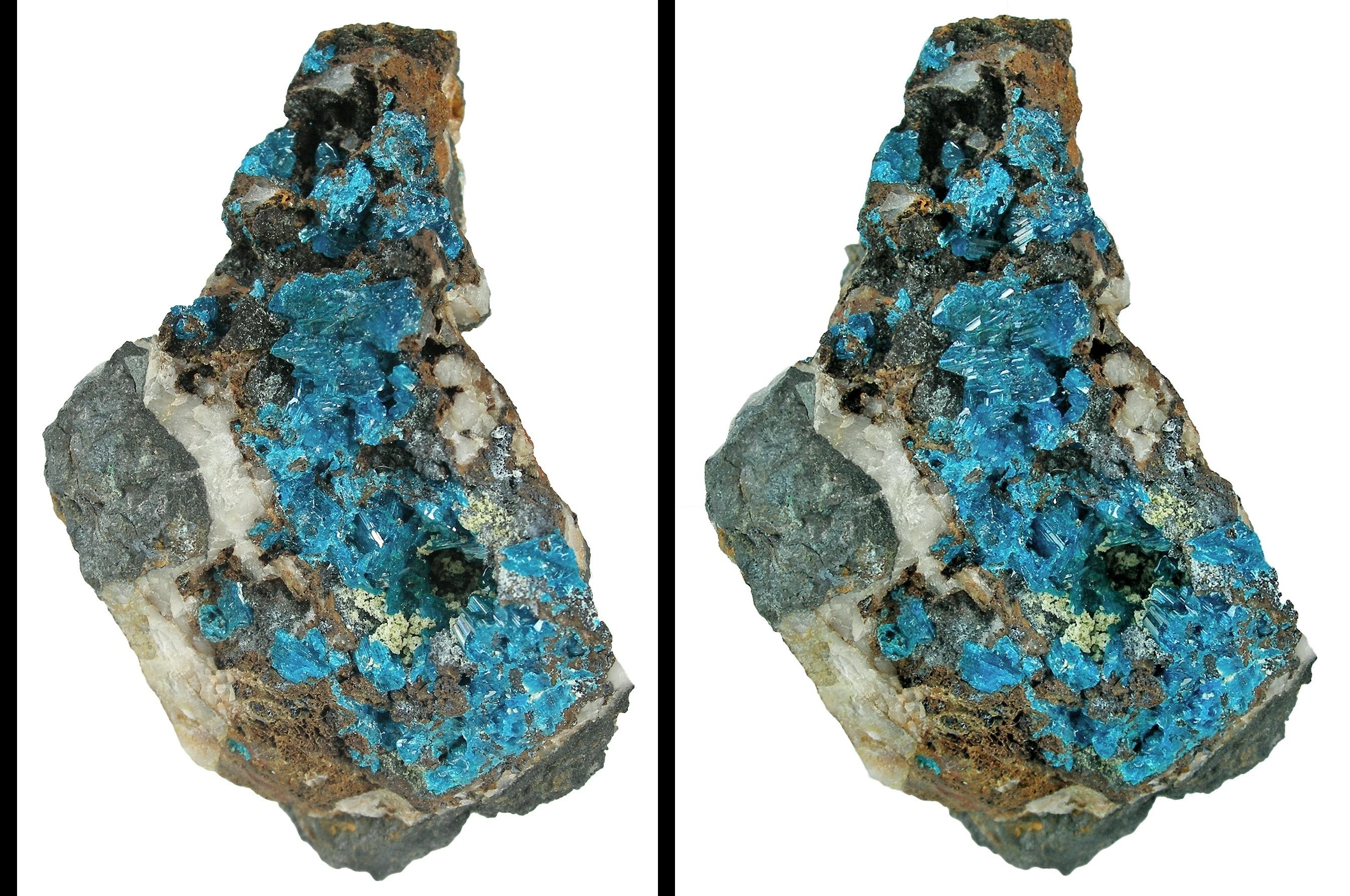 Blue mineral specimen