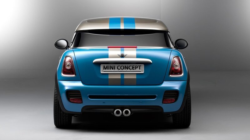 blue mini concept car