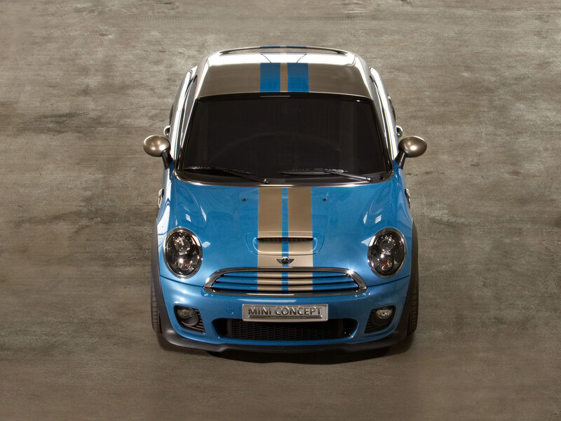 Blue Mini Concept car