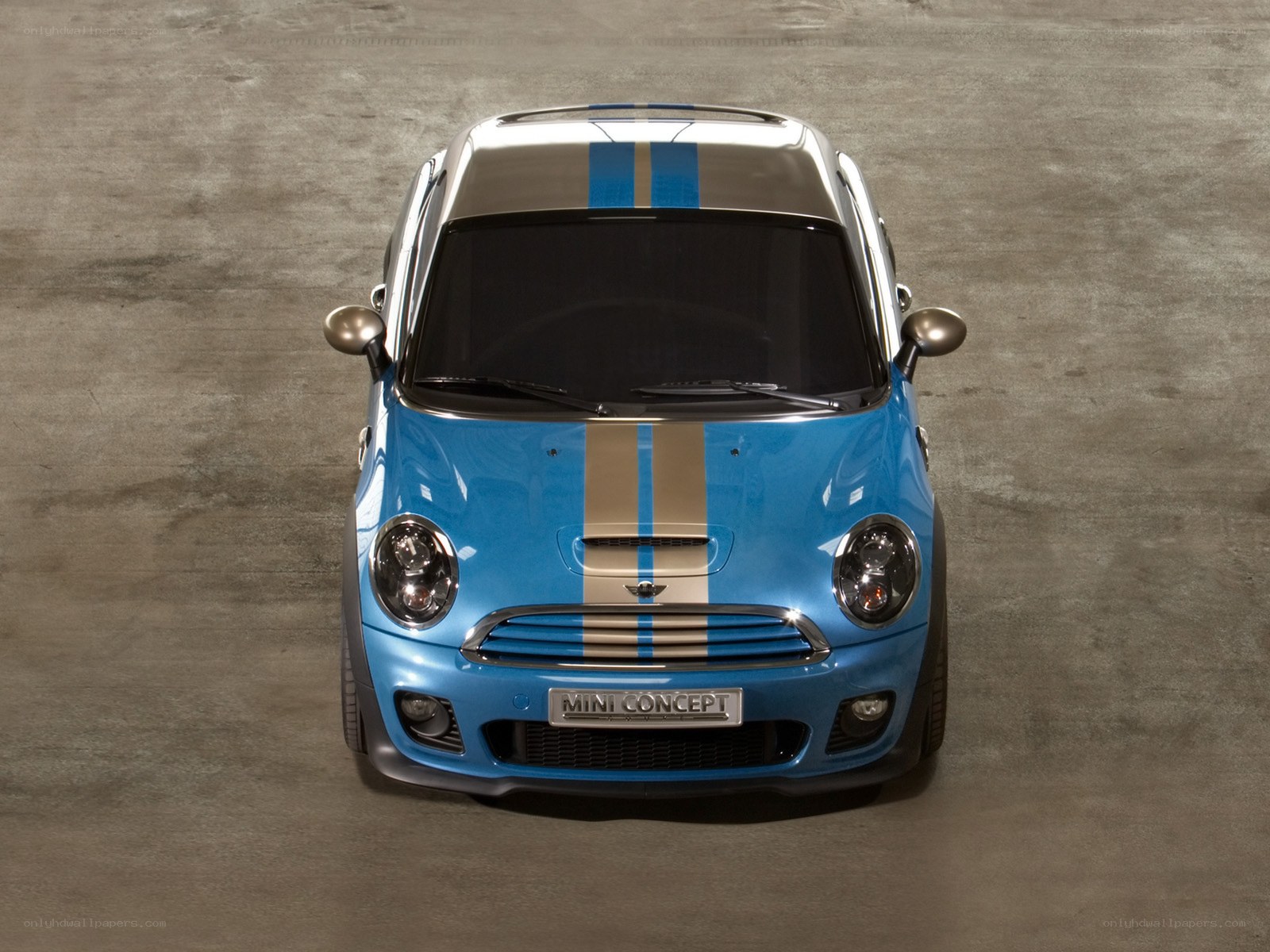Blue Mini Concept car