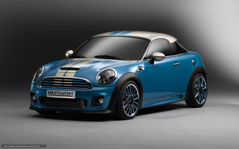 Blue Mini Concept Car