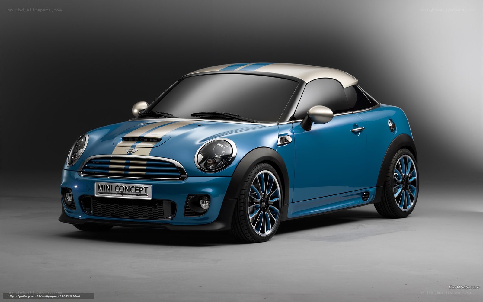 Blue Mini Concept Car